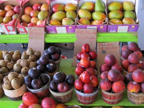 Farmers Market Produce Fresh Food Fruit Vegetables