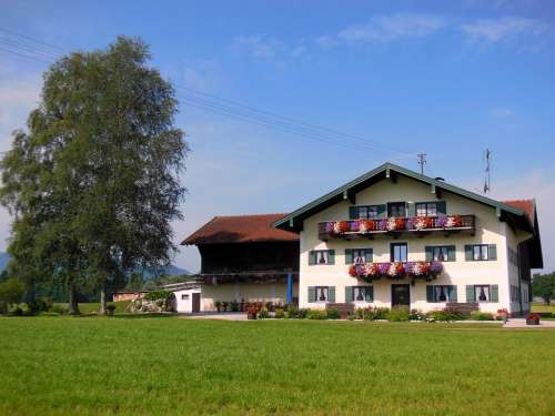 Farmhouse Chiemsee Chiemgau Bavaria Upper Bavaria