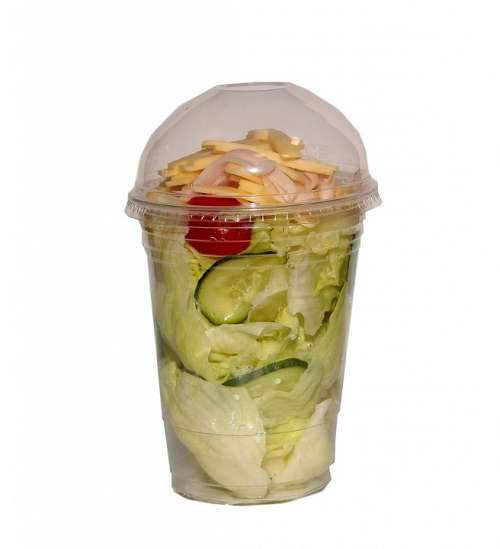 Fast Food Salad Finish Salad Plastic Packaging