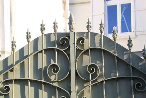 Fence Metal Fence Goal Door House Entrance Input