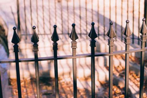 Fence Steel Spikes Metal Palisade