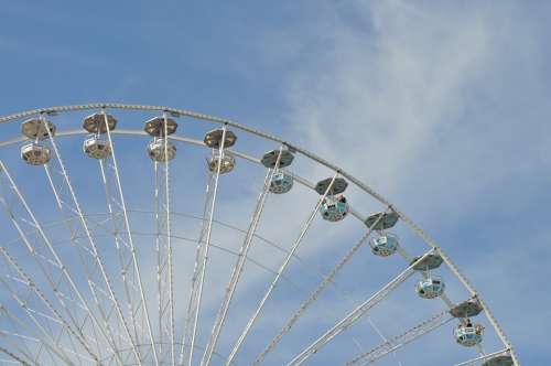 Ferris Wheel Big Wheel Amusement Park Ride Summer