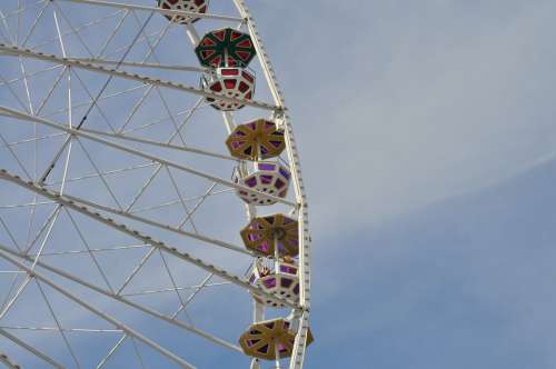 Ferris Wheel Big Wheel Amusement Park Ride Summer