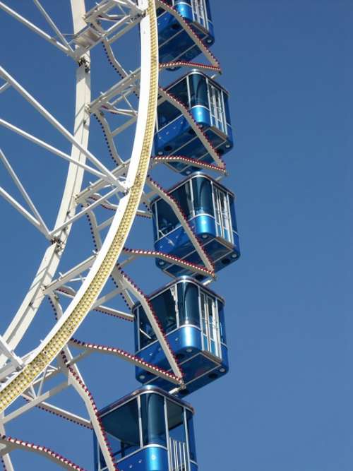 Ferris Wheel Gondolas Fairground Oktoberfest