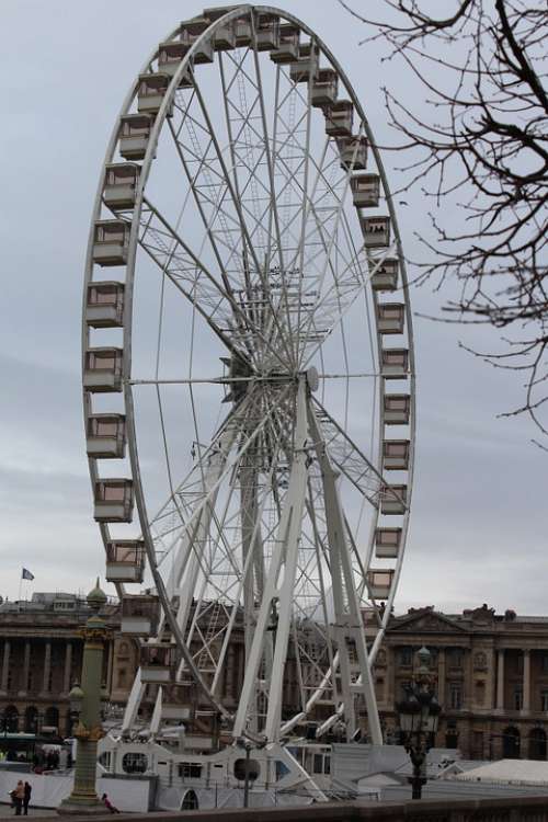 Ferris Wheel Paris Park Entertainment Fair