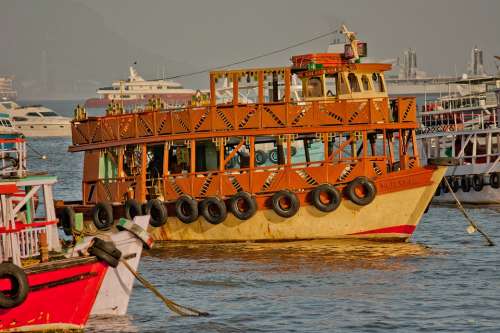 Ferry Old India Mumbai Ship Boats