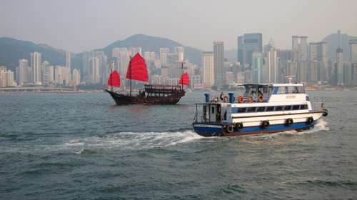 Ferry Hong Kong Riverview Ship