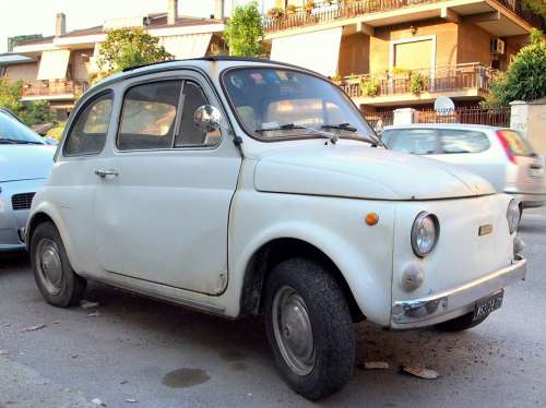 Fiat 500 Fiat Old Car Rome
