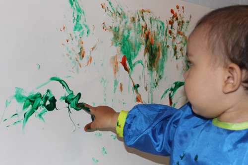 Finger Painting Kid Painting Art Paint Kids Art