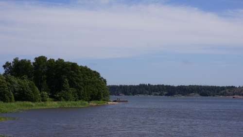 Finnish Island Sea Beach Summer Seaside Helsinki