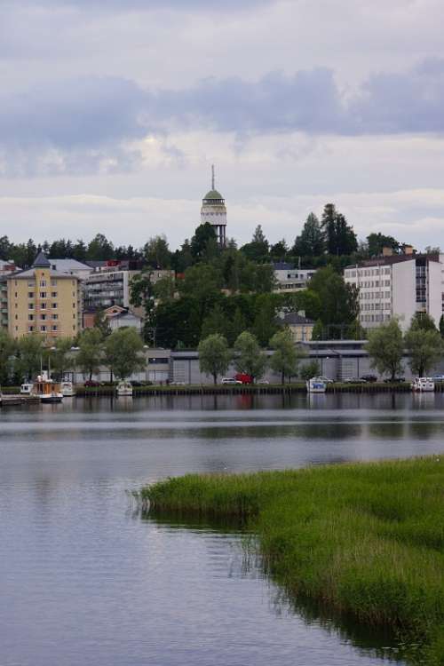 Finnish Mikkeli City Port Beach Observation Tower