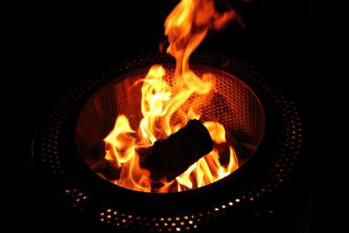 Fire Fire Basket Night Burn Flame Wood Blood Hot