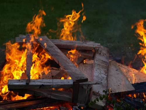 Fire Wood Fire Flame Burn Brand Blaze Flame Heat