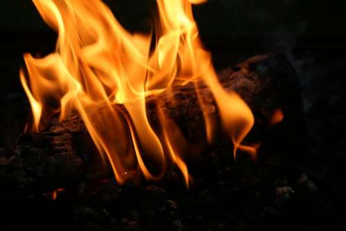 Fireplace Fire Wood Burn Blaze Wood Fire Embers