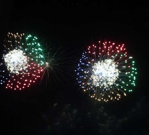 Fireworks Celebration Explosion Night Sky Evening