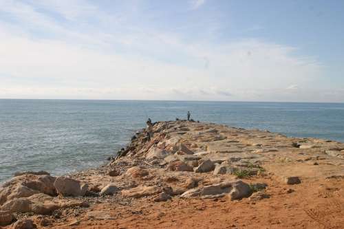 Fisherman Portugal Fish Sea Landscape Mood