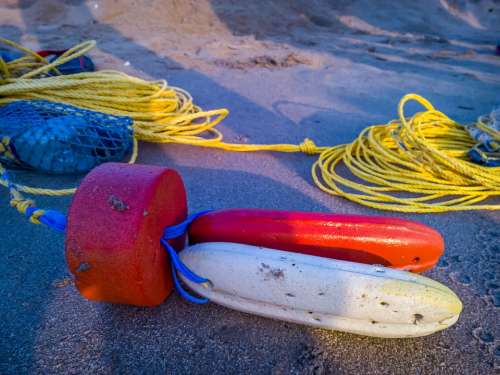 Fisherman Buoy Buoy Fisherman Rope Fishing Sea