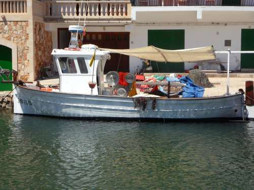 Fishing Boat Port Mallorca Cala Figuera Sea