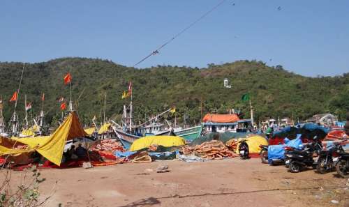 Fishing Harbor Fishing Vessels Bay Fishing Boat