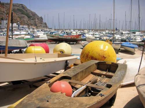 Fishing Port Harbour Boats Marina Buoys Coast