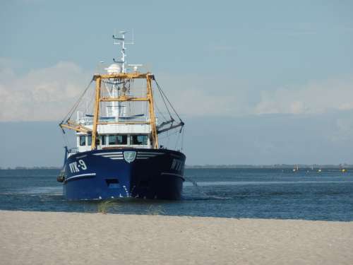 Fishing Vessel Sea Port Wadden Sea Boat Ship