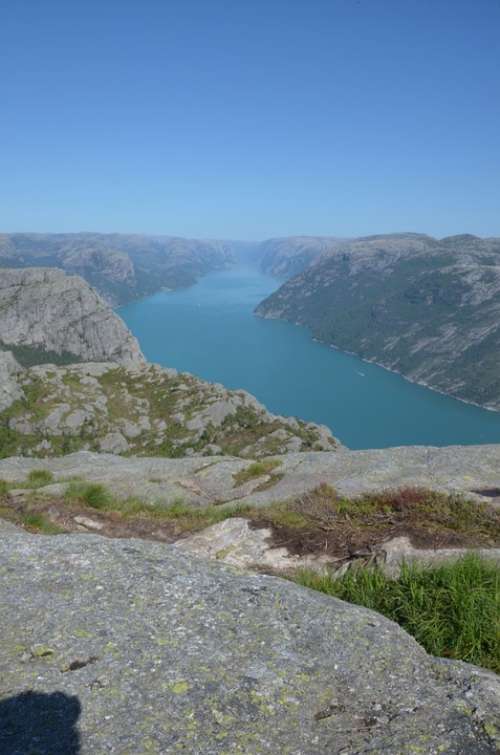 Fjord Mountain Nature Sea Bay