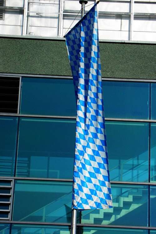 Flag Bavaria White Blue