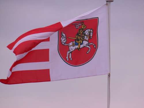 Flag Mecklenburg Reiter Golden Flutter Wind