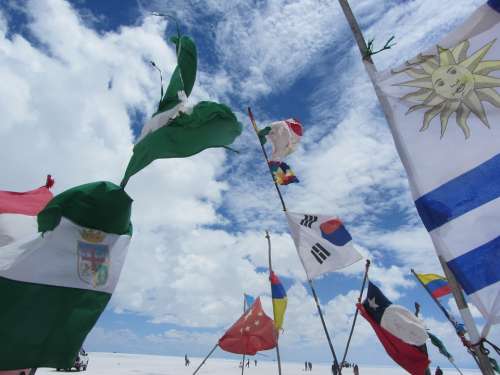 Flags Country Sky Continents Global International