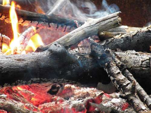 Flame Flames Wood Firewood Burn Burning Fireplace