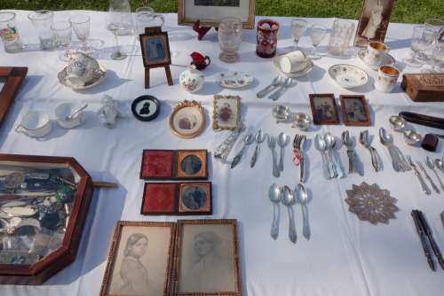 Flea Market Junk Antiques Sale Used Commercially