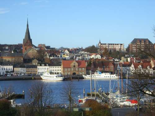 Flensburg Port West Side Historic Center Duburg