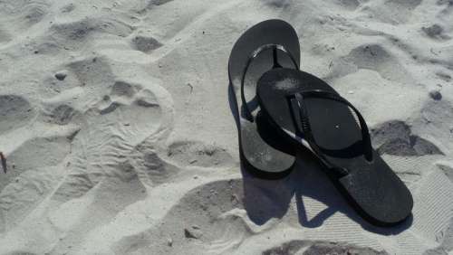 Flip-Flops Summer Vacation Sand Beach Sand Beach