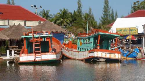 Floating Market Thailand Boats Hua Hin