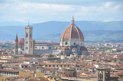 Florence Duomo Monument Art Tourism Tuscany Italy
