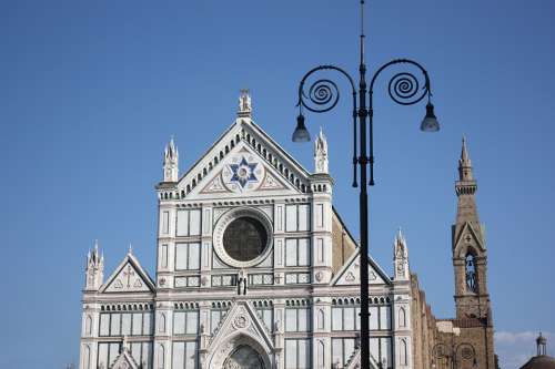 Florence Cathedral Gothic Lamppost Architecture
