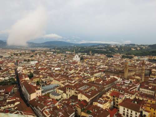 Florence Duomo City View Height Italy