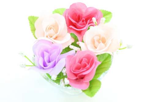 Flowers Artificial Flowers Red Pink Purple Rose