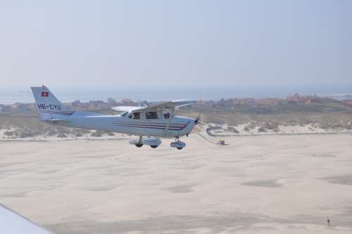 Flying Cessna Juist Borkum North Sea Sea Beach