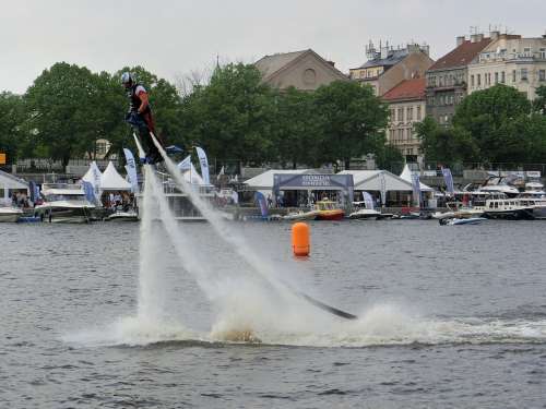 Flyboard River Nozzles Moldova Man Fun Action