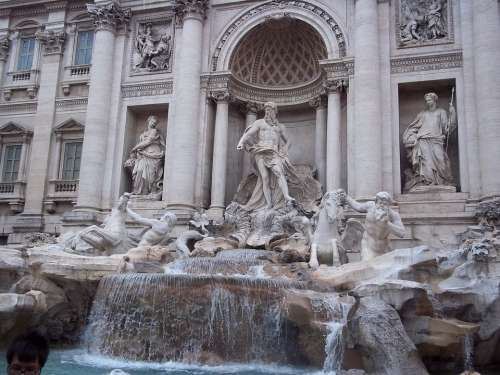 Fontana Di Trevi Rome Fontana Sculpture Source