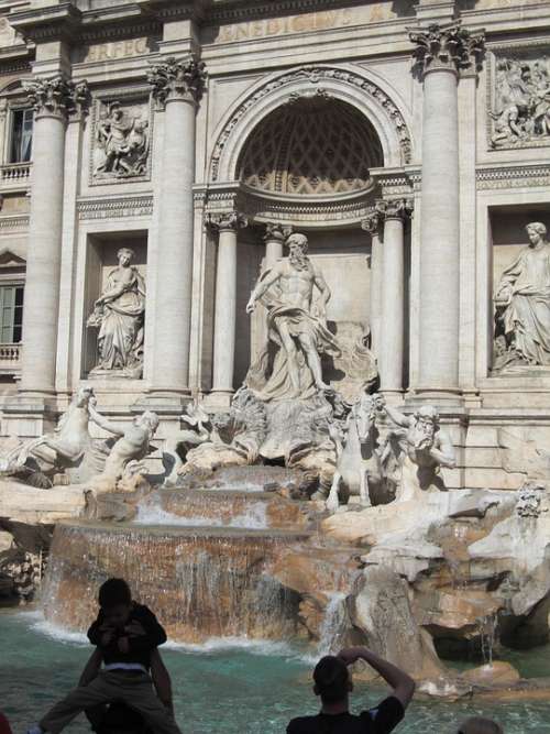 Fontana Di Trevi Rome Italy Trevi Fountain Fountain