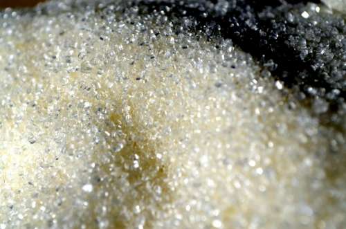 Food Sugar Crystals Sweet Grain Granule