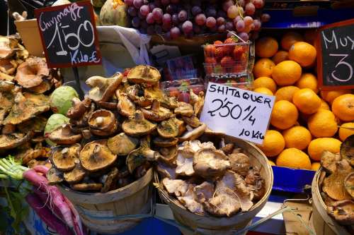 Food Market Mushroom Fruit Vegetable Healthy