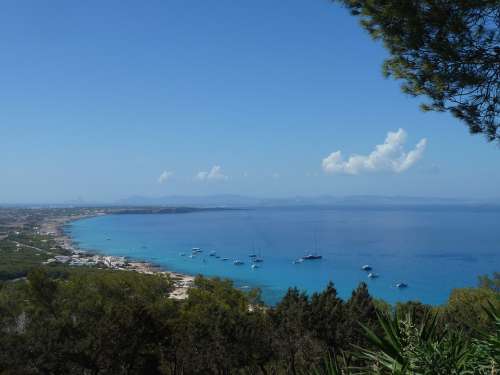Formentera Sea Blue Beach Water Landscape Nature