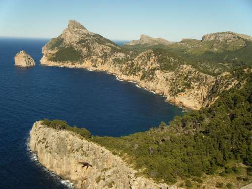 Formentor Majorca The Coast Sea Landscape Water