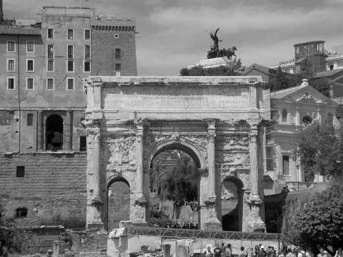 Forum Romanum Rome Old Landmark Architecture Arch