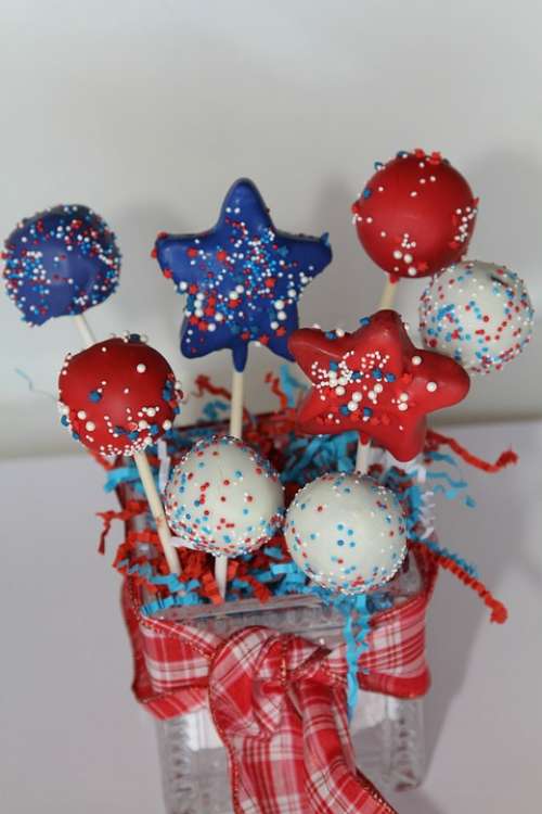 Fourth Of July July 4Th Celebrate Sweets Cake Pops