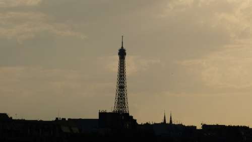 France Paris Eiffel Tower Steel Structure Tower