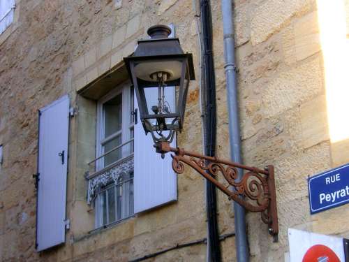 France French Gas Lamp Gas Street Old Street